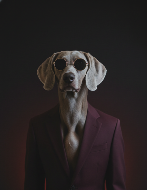 Noir Collection: Personalised Digital Pet Portrait